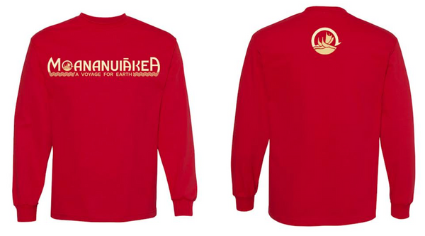 Moananuiākea Voyage - Long Sleeve Shirt (Red)