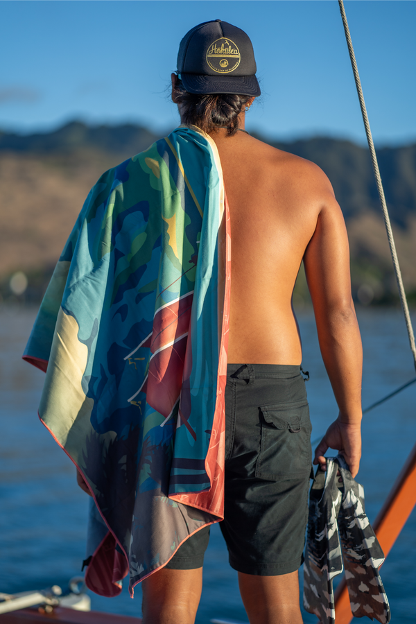 Aloha Modern Branded Towel - Hōkūleʻa Twilight