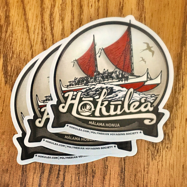 4" Sticker – Hōkūleʻa Classic Decal Sticker