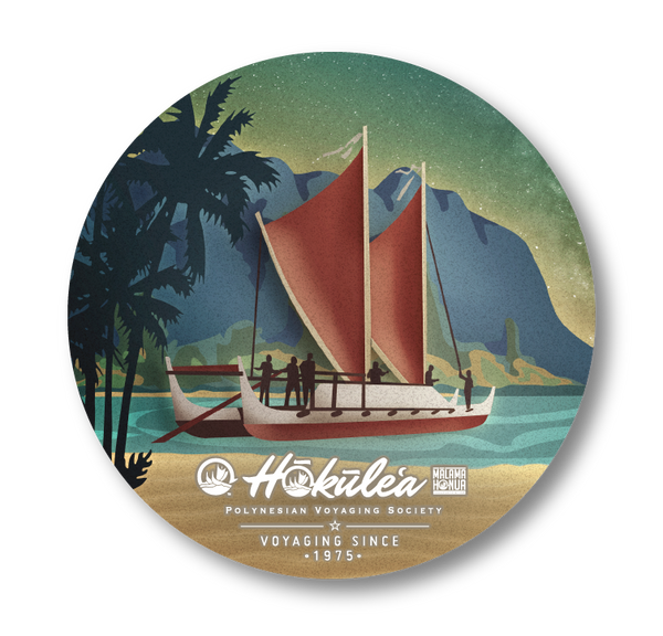 4" Sticker - Hōkūleʻa Twilight